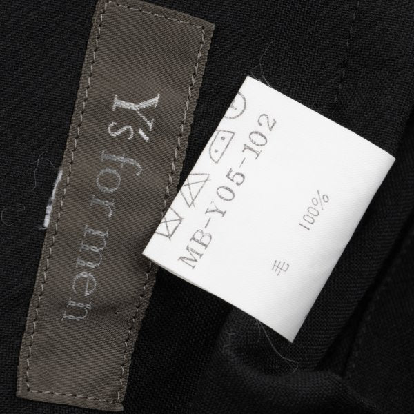 Y's for men Wool Patch Pocket Jacket Black Size L