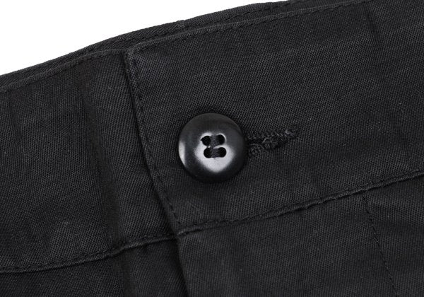 GIANNI VERSACE Black Cotton Tapered Pants Size 48