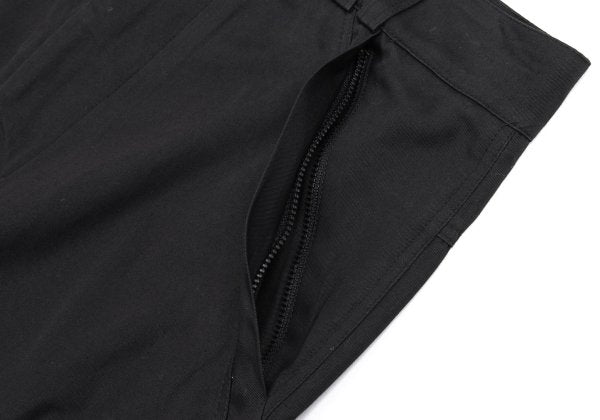 GIANNI VERSACE Black Cotton Tapered Pants Size 48