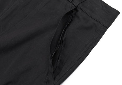 GIANNI VERSACE Black Cotton Tapered Pants Size 48
