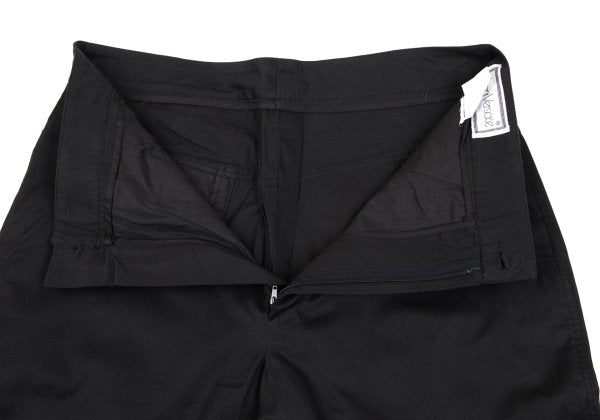 GIANNI VERSACE Black Cotton Tapered Pants Size 48