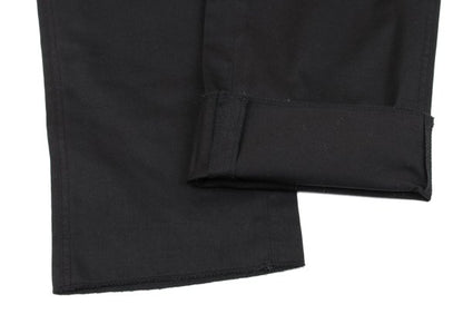 GIANNI VERSACE Black Cotton Tapered Pants Size 48