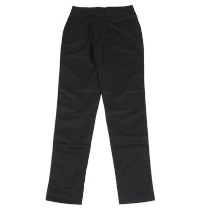 GIANNI VERSACE Black Cotton Tapered Pants Size 48