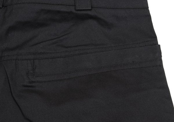 GIANNI VERSACE Black Cotton Tapered Pants Size 48