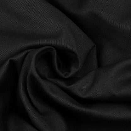 GIANNI VERSACE Black Cotton Tapered Pants Size 48