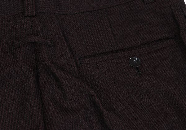 Jean Paul GAULTIER HOMME Wool Zigzag Pants Red Size 50