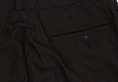 Jean Paul GAULTIER HOMME Wool Zigzag Pants Red Size 50