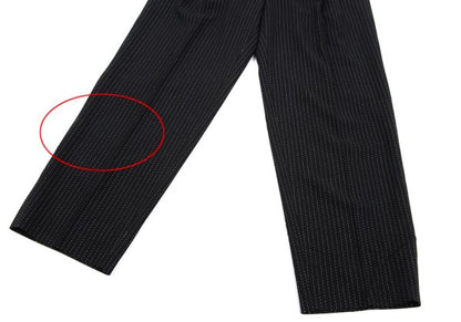 Jean Paul GAULTIER HOMME Wool Stitch Pants Black Size 48