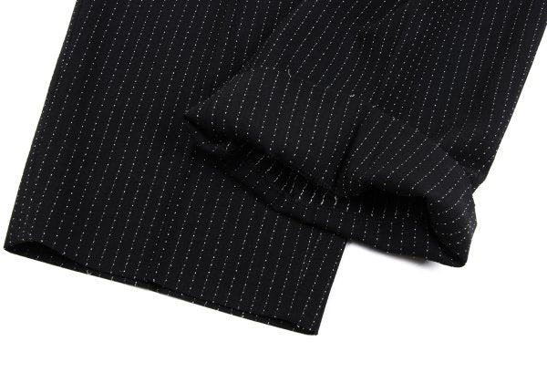 Jean Paul GAULTIER HOMME Wool Stitch Pants Black Size 48