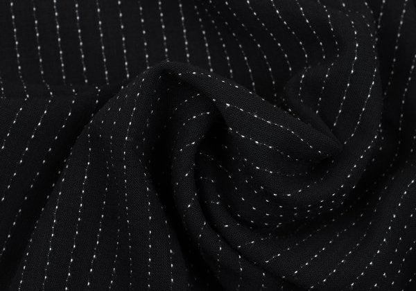 Jean Paul GAULTIER HOMME Wool Stitch Pants Black Size 48