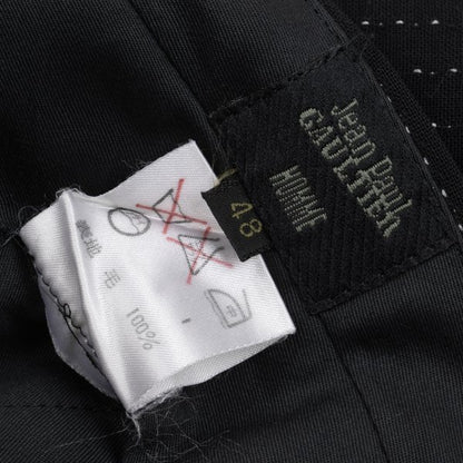 Jean Paul GAULTIER HOMME Wool Stitch Pants Black Size 48
