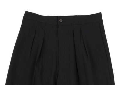 Jean Paul GAULTIER HOMME Summer Wool Pants Black Size 48