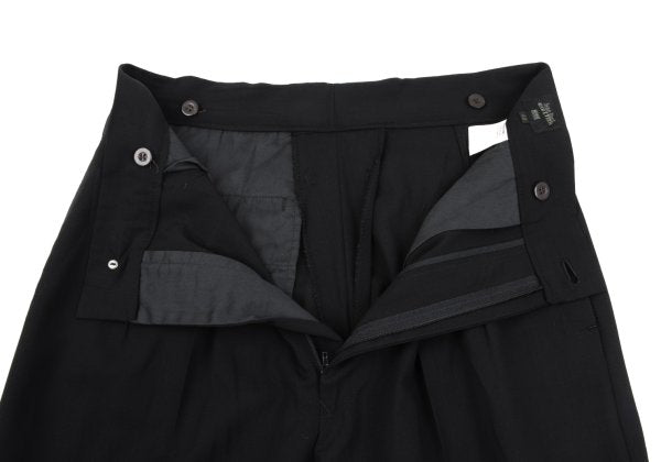 Jean Paul GAULTIER HOMME Summer Wool Pants Black Size 48