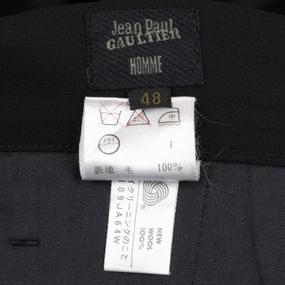 Jean Paul GAULTIER HOMME Summer Wool Pants Black Size 48
