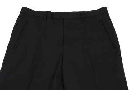 Jean Paul GAULTIER HOMME Wool Pleated Pants Black Size 50