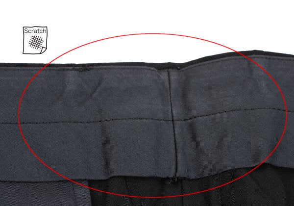 Jean Paul GAULTIER HOMME Wool Pleated Pants Black Size 50
