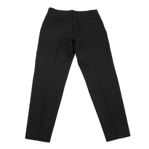 Jean Paul GAULTIER HOMME Wool Pleated Pants Black Size 50