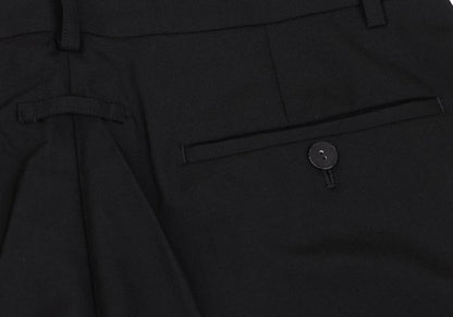 Jean Paul GAULTIER HOMME Wool Pleated Pants Black Size 50