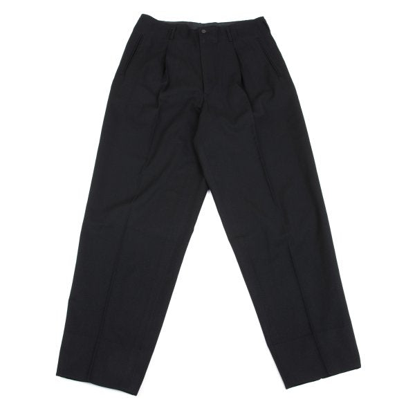Jean Paul GAULTIER HOMME Wool Wide Pants Black Size 50