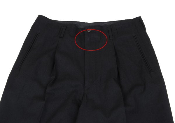 Jean Paul GAULTIER HOMME Wool Wide Pants Black Size 50