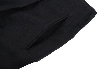 Jean Paul GAULTIER HOMME Wool Wide Pants Black Size 50