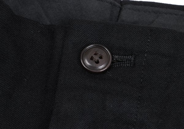 Jean Paul GAULTIER HOMME Wool Wide Pants Black Size 50
