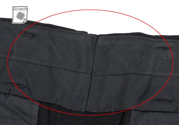 Jean Paul GAULTIER HOMME Wool Wide Pants Black Size 50