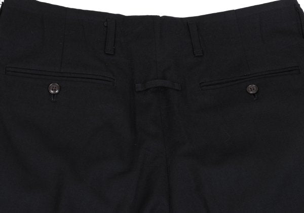 Jean Paul GAULTIER HOMME Wool Wide Pants Black Size 50