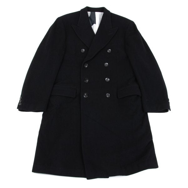 Jean Paul GAULTIER HOMME Black Graphic Melton Coat Size 48