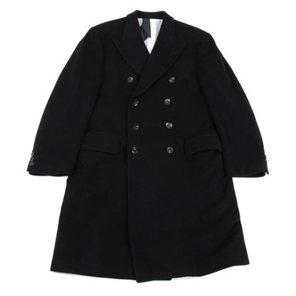 Jean Paul GAULTIER HOMME Black Graphic Melton Coat Size 48