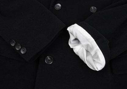 Jean Paul GAULTIER HOMME Black Graphic Melton Coat Size 48