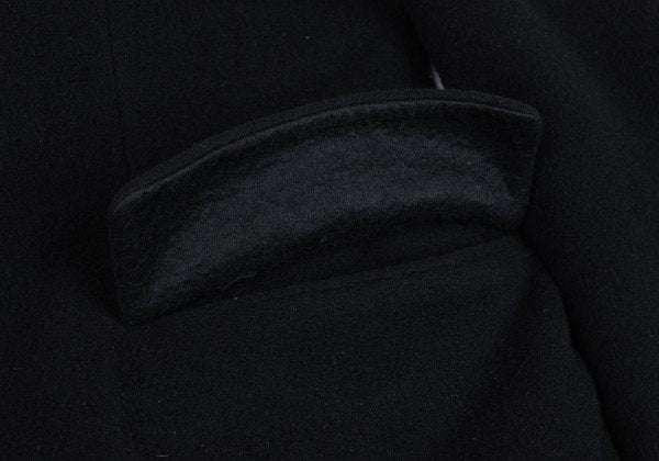 Jean Paul GAULTIER HOMME Black Graphic Melton Coat Size 48
