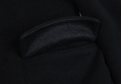 Jean Paul GAULTIER HOMME Black Graphic Melton Coat Size 48