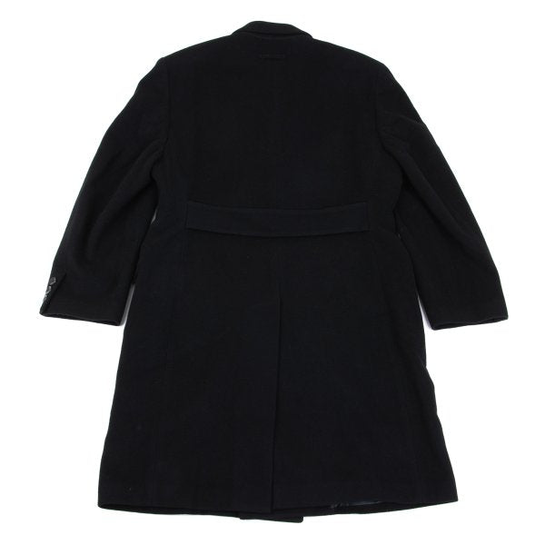 Jean Paul GAULTIER HOMME Black Graphic Melton Coat Size 48