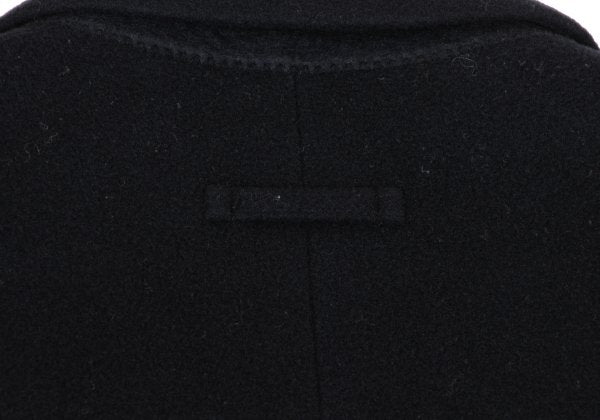 Jean Paul GAULTIER HOMME Black Graphic Melton Coat Size 48