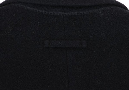 Jean Paul GAULTIER HOMME Black Graphic Melton Coat Size 48
