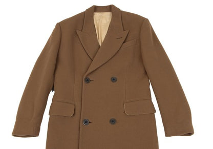 Jean Paul GAULTIER HOMME Wool Melton Pea Coat Camel Size 50