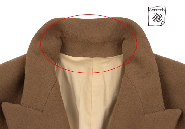 Jean Paul GAULTIER HOMME Wool Melton Pea Coat Camel Size 50