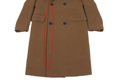 Jean Paul GAULTIER HOMME Wool Melton Pea Coat Camel Size 50