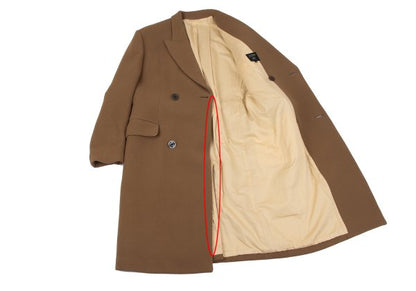 Jean Paul GAULTIER HOMME Wool Melton Pea Coat Camel Size 50