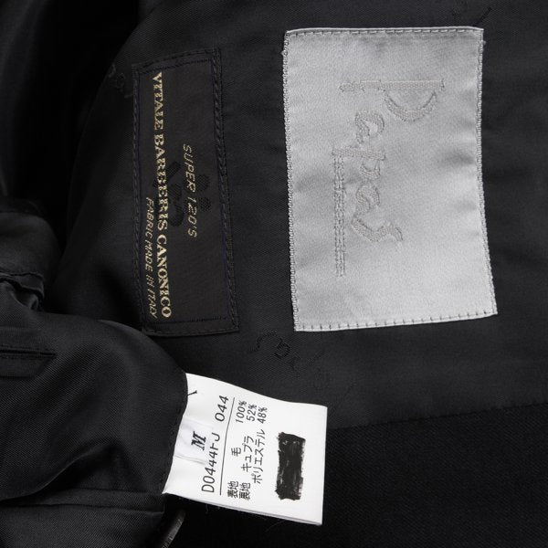 Papas Vitale Barberis Canonico SUPER120'S Suit Black Size M LL