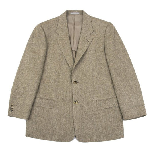 Papas Silk Linen Color Nep Blazer Beige Size 48M