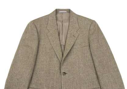 Papas Silk Linen Color Nep Blazer Beige Size 48M