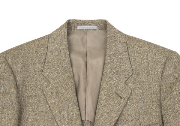 Papas Silk Linen Color Nep Blazer Beige Size 48M