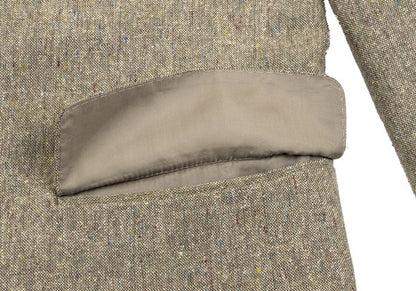 Papas Silk Linen Color Nep Blazer Beige Size 48M
