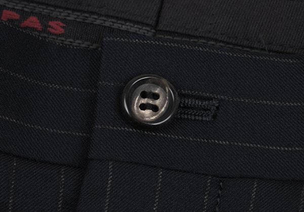 Papas GUABELLO SUPER130'S Wool Chalk Pants Navy Size 52LL