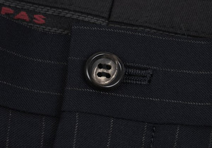 Papas GUABELLO SUPER130'S Wool Chalk Pants Navy Size 52LL