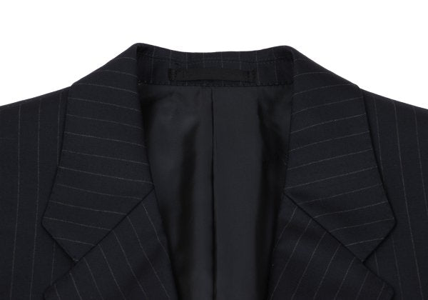 Papas GUABELLO SUPER130'S Wool Chalk Suit Navy Size 48M 52LL