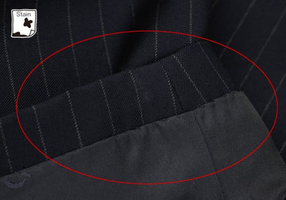 Papas GUABELLO SUPER130'S Wool Chalk Suit Navy Size 48M 52LL