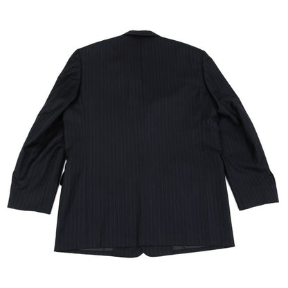 Papas GUABELLO SUPER130'S Wool Chalk Suit Navy Size 48M 52LL